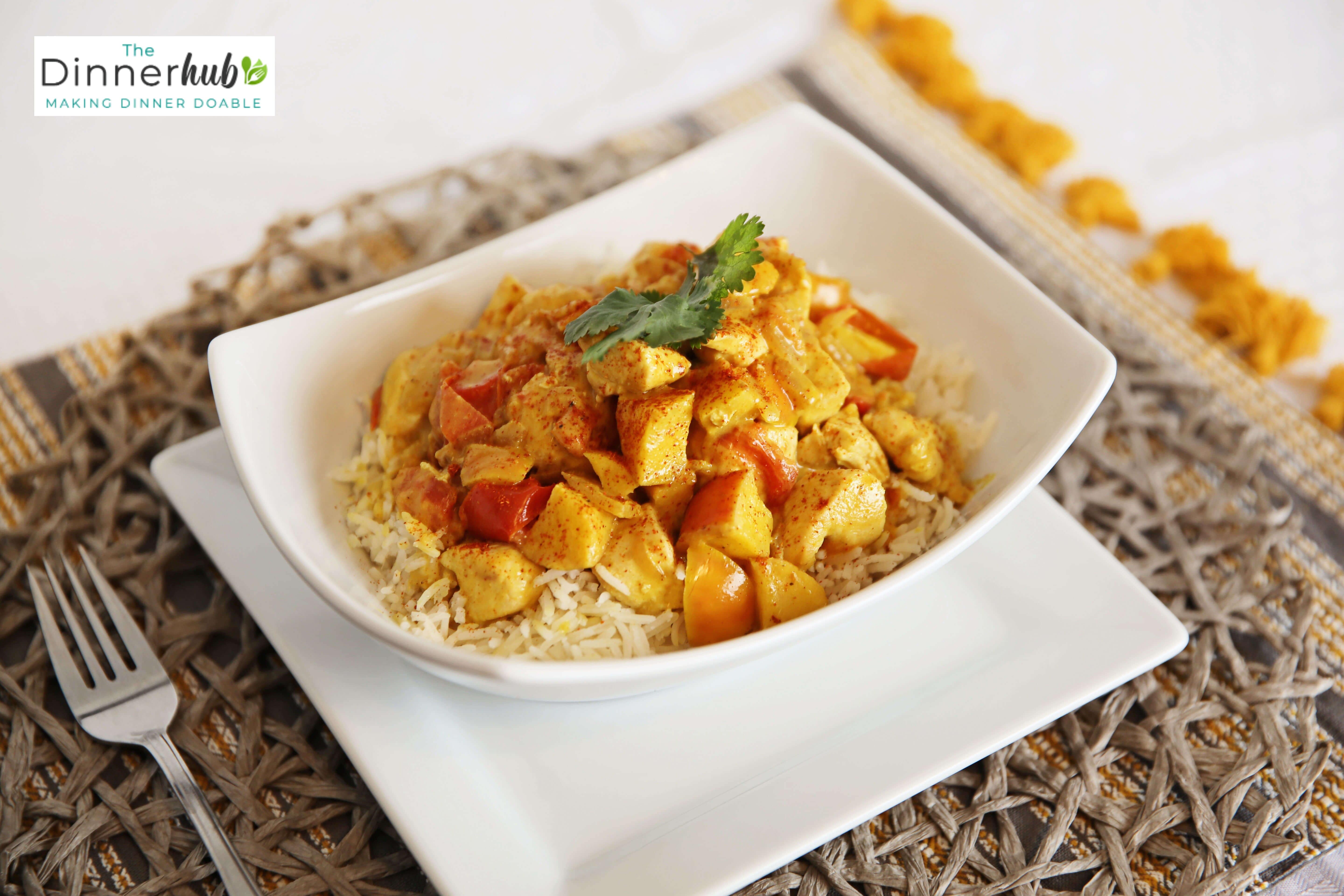 Chicken Curry over Basmati Rice